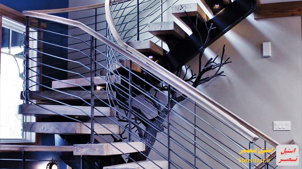 قیمت نرده استیل راه پله