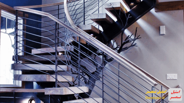 قیمت نرده های استیل راه پله